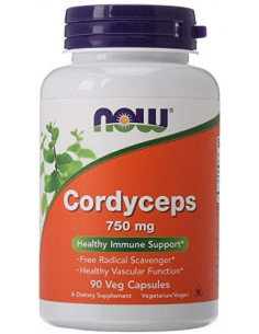 NOW Cordyceps 750 mg 90 vegan