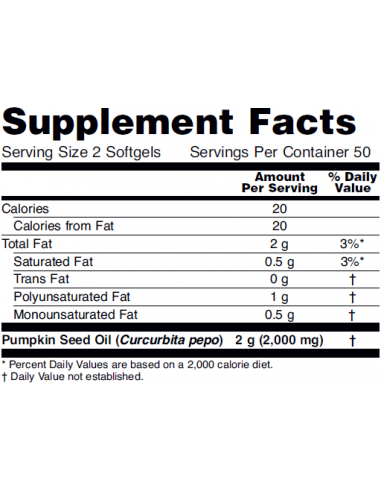 NOW Pumpkin Seed Oil 1000 mg