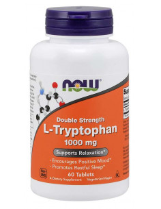 NOW L-Tryptophan 1000 mg 60...