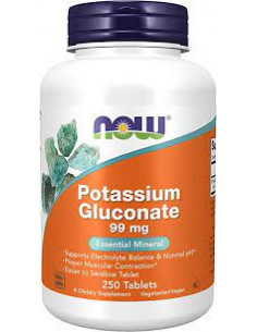 NOW Potassium Gluconate 99 mg 250 tabletta
