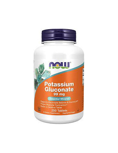 NOW Potassium Gluconate 99 mg 250 tabletta