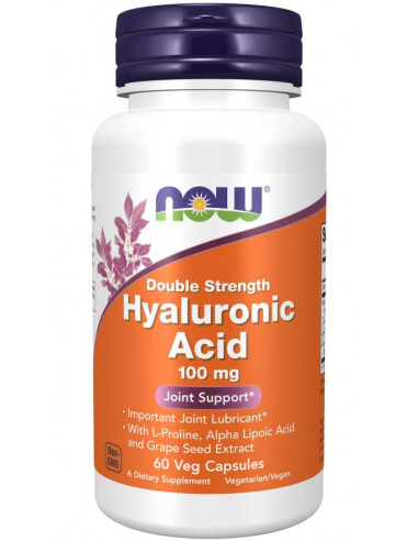 NOW Double Strength Hyaluronic Acid 100 mg