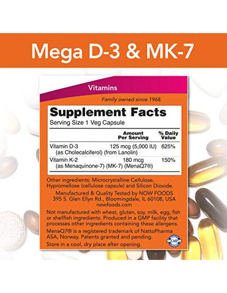 NOW Mega D3 K2 Mk-7 facts