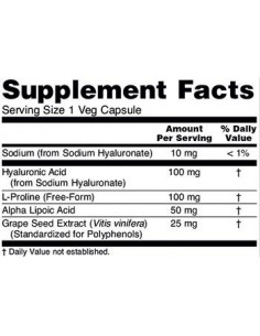 NOW Double Strength Hyaluronic Acid 100 mg 2