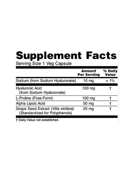NOW Double Strength Hyaluronic Acid 100 mg