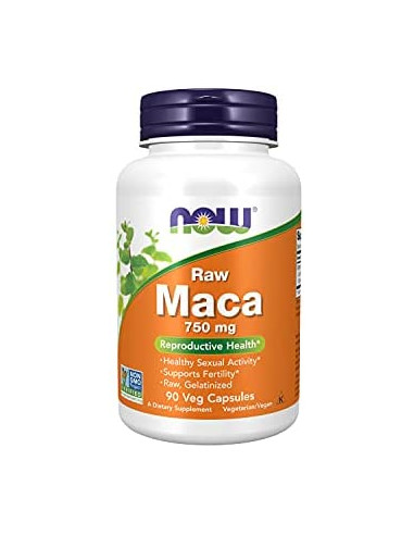 NOW Raw Maca 750 mg 90 vegan