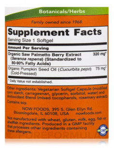 NOW Saw Palmetto Extract 320 mg 2