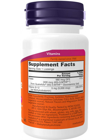 NOW Methyl B-12 5000 mcg