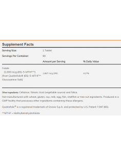 NOW Methyl Folate 1000 mcg 90 2