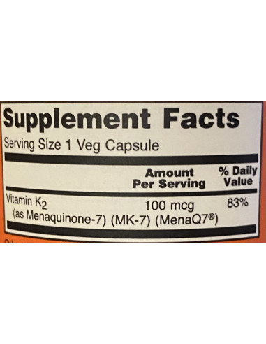 NOW MK-7 Vitamin K-2 100 mcg