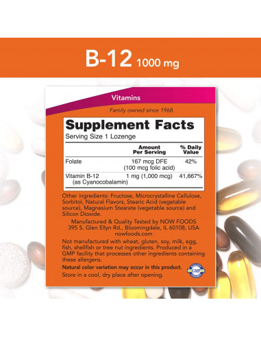NOW Vitamin B-12 1000 mcg
