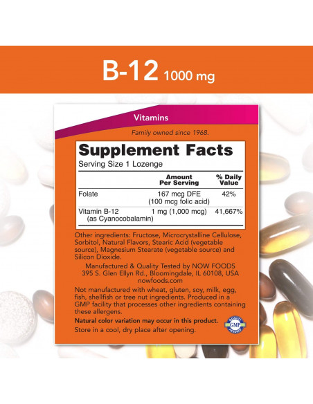NOW Vitamin B-12 1000 mcg