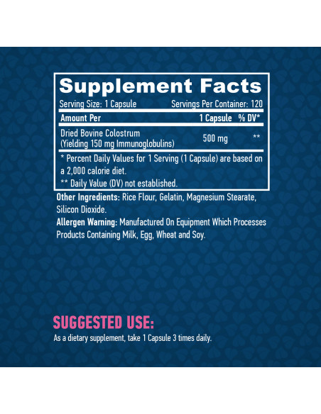 Haya Labs Colostrum 500 mg facts