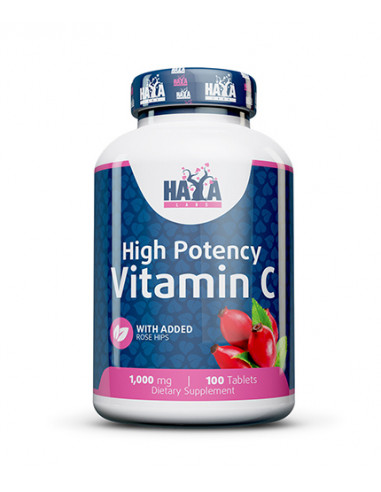 Haya Labs High Potency Vitamin C 1000 mg with rose hips