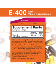 NOW E-400 with mixed Tocopherols 2