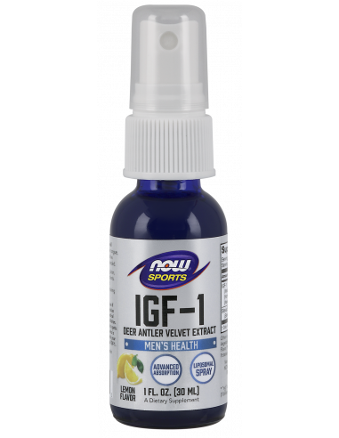 NOW IGF-1 Deer Antler Velvet Extract 30 ml lemon