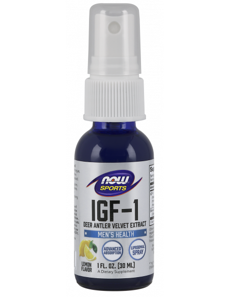 NOW IGF-1 Deer Antler Velvet Extract 30 ml lemon