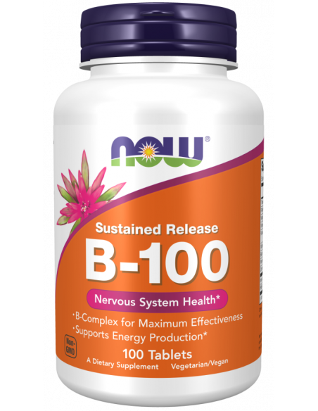 NOW Sustained Relese B-100 100 tabletta