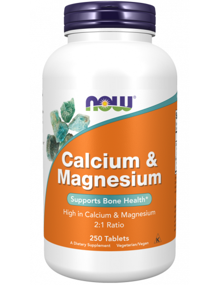 NOW Calcium & Magnesium 250 tablets