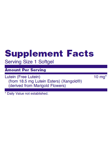 NOW Lutein 10mg 60