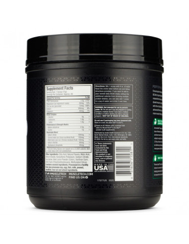 MUSCLETECH Amino Build nutrition Facts