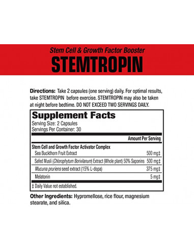 MuscleMeds Stemtropin facts