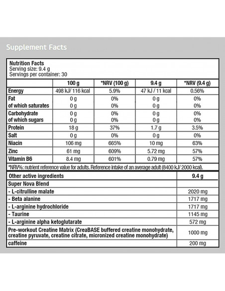 BioTechUSA SuperNova facts