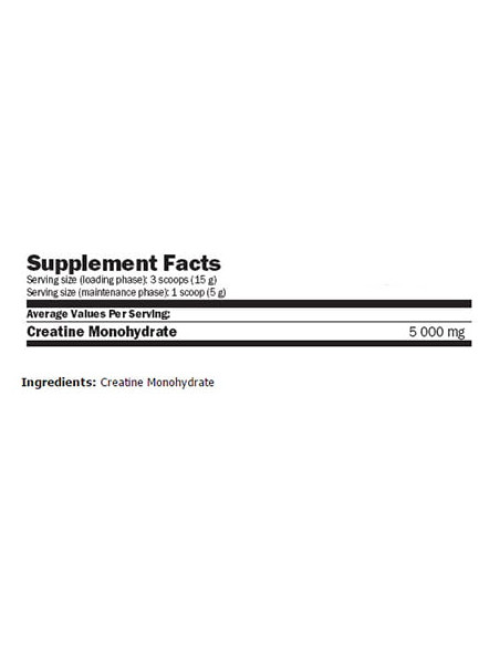 Amix Creatine Monohydrate összetétele