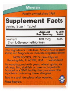 NOW Selenium 100 mcg 2