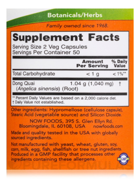 NOW Don Quai 100 caps.