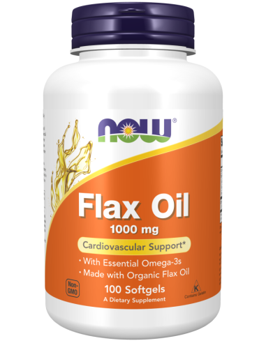 NOW Flax Oil 1000mg 100 gélkapszula