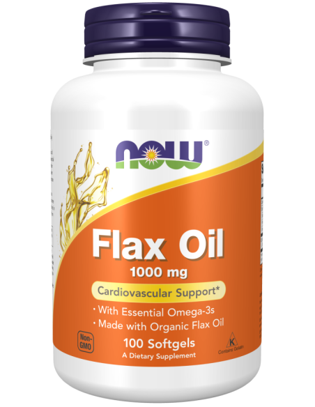 NOW Flax Oil 1000mg 100 gélkapszula