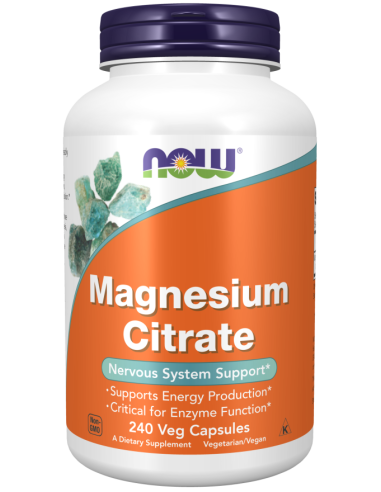 NOW Magnesium Citrate 240 vegan kapszula