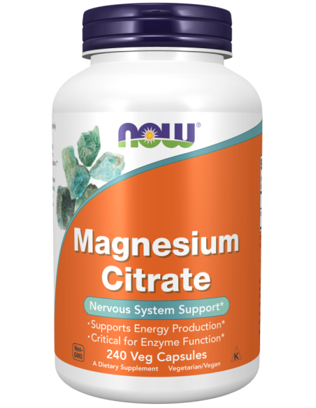 NOW Magnesium Citrate 240 vegan kapszula