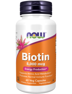 NOW Biotin 5000 mcg 60 kapszula