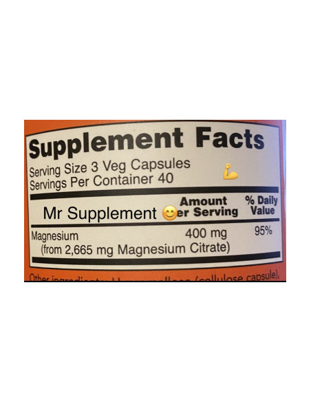 NOW Magnesium Citrate 240 vegan kapszula