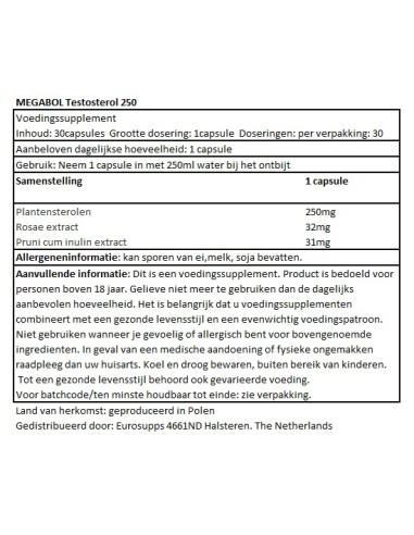 Megabol Testosterol 250 Megabol Testosterol 250