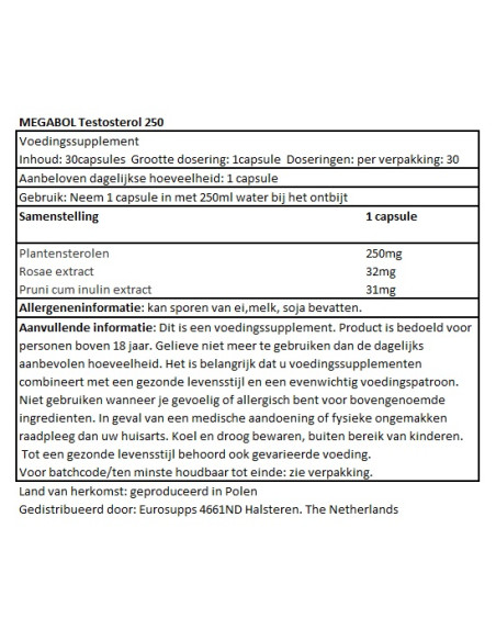 Megabol Testosterol 250 Megabol Testosterol 250