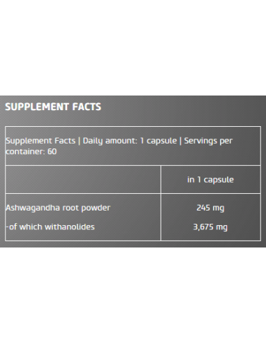 BioTechUSA Ashwagandha 60 kapszula