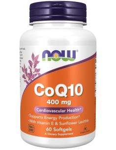 NOW CoQ10 400 mg 60 gélkapszula