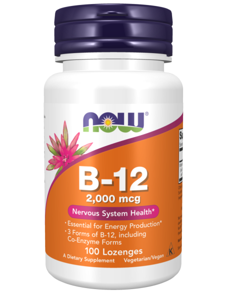 NOW Vitamin B-12 2000 mcg 100 rágótabletta