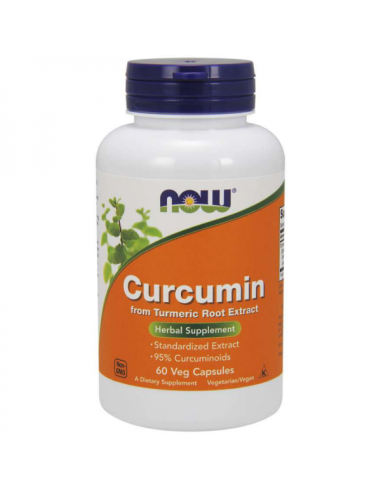 NOW Turmeric Curcumin 60 vegan