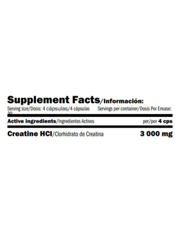 Amix Creatine HCL facts