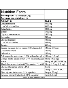 Fitness Authority Napalm Pre-Contest Pumped Stimulant Free 350 g 2