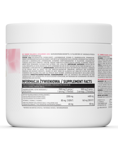 OstroVit Marine Collagen + Hyaluronic Acid + Vitamin C 200 g