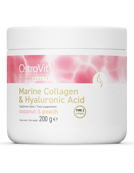OstroVit Marine Collagen + Hyaluronic Acid + Vitamin C 200 g