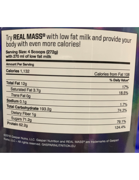 Gaspari Nutrition Real Mass Advanced Series