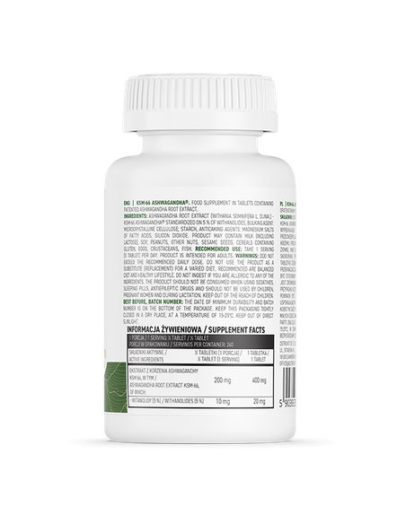 OstroVit KSM-66 Ashwagandha facts