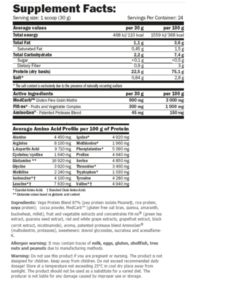 Amix GreenDay Vege-Fiit Protein 720 g