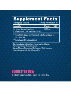 Haya Labs Cordyceps 500 mg 60 kapszula 2
